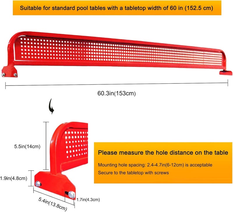 OYKSHDF Table Tennis Net, Outdoor Indoor Ping Pong Net Metal Frame, Replacement Compact Training Countertop Separator for Home Game Practice, 60.3" Length - Image 4